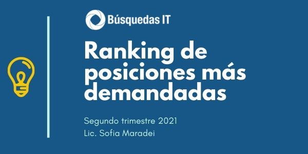 Ranking de Posiciones más Demandadas - Segundo trimestre 2021