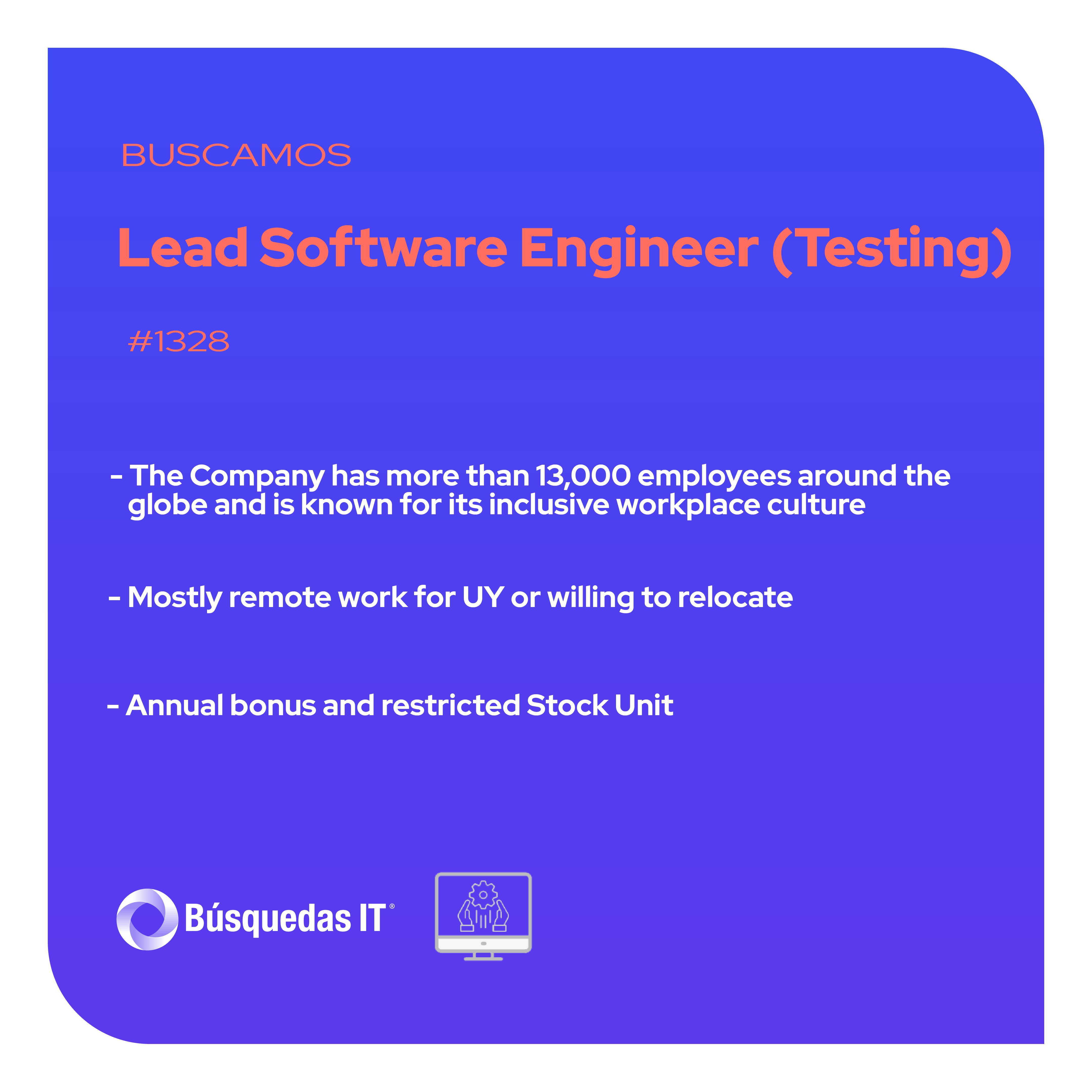 Búsquedas ITLEAD SOFTWARE ENGINEER IN TESTING