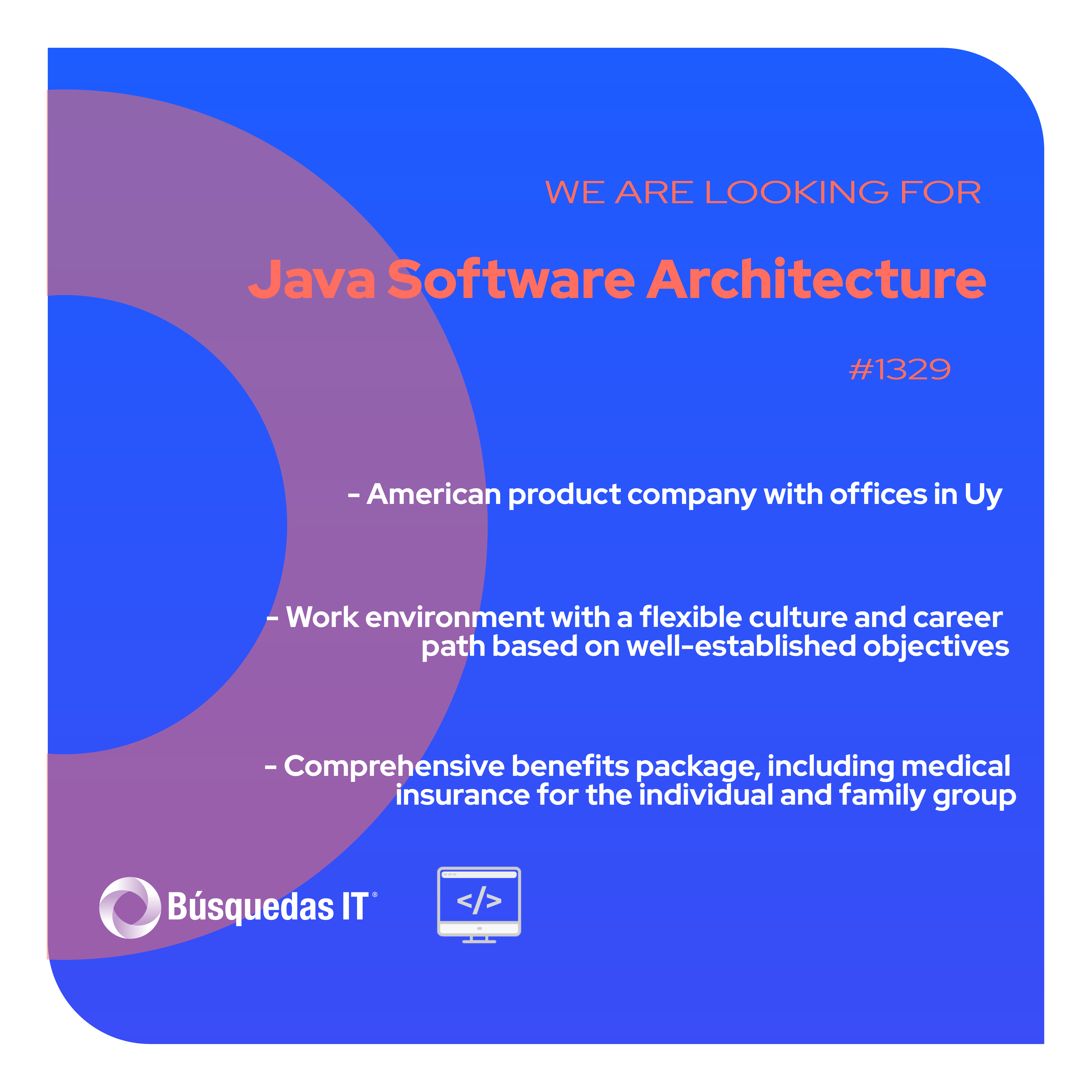 Búsquedas IT-JAVA SOFTWARE ARCHITECTURE